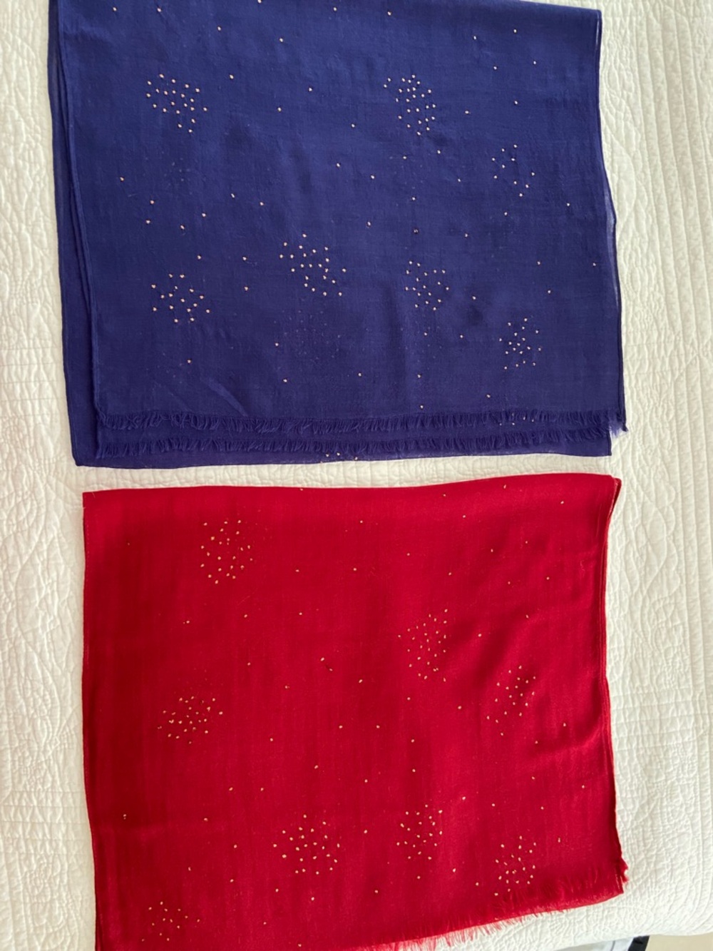 Eileen Fisher Scarves with Sequins (2)